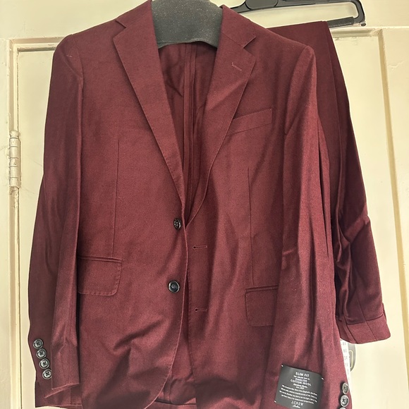 J. Crew Ludlow Maroon Suit Set